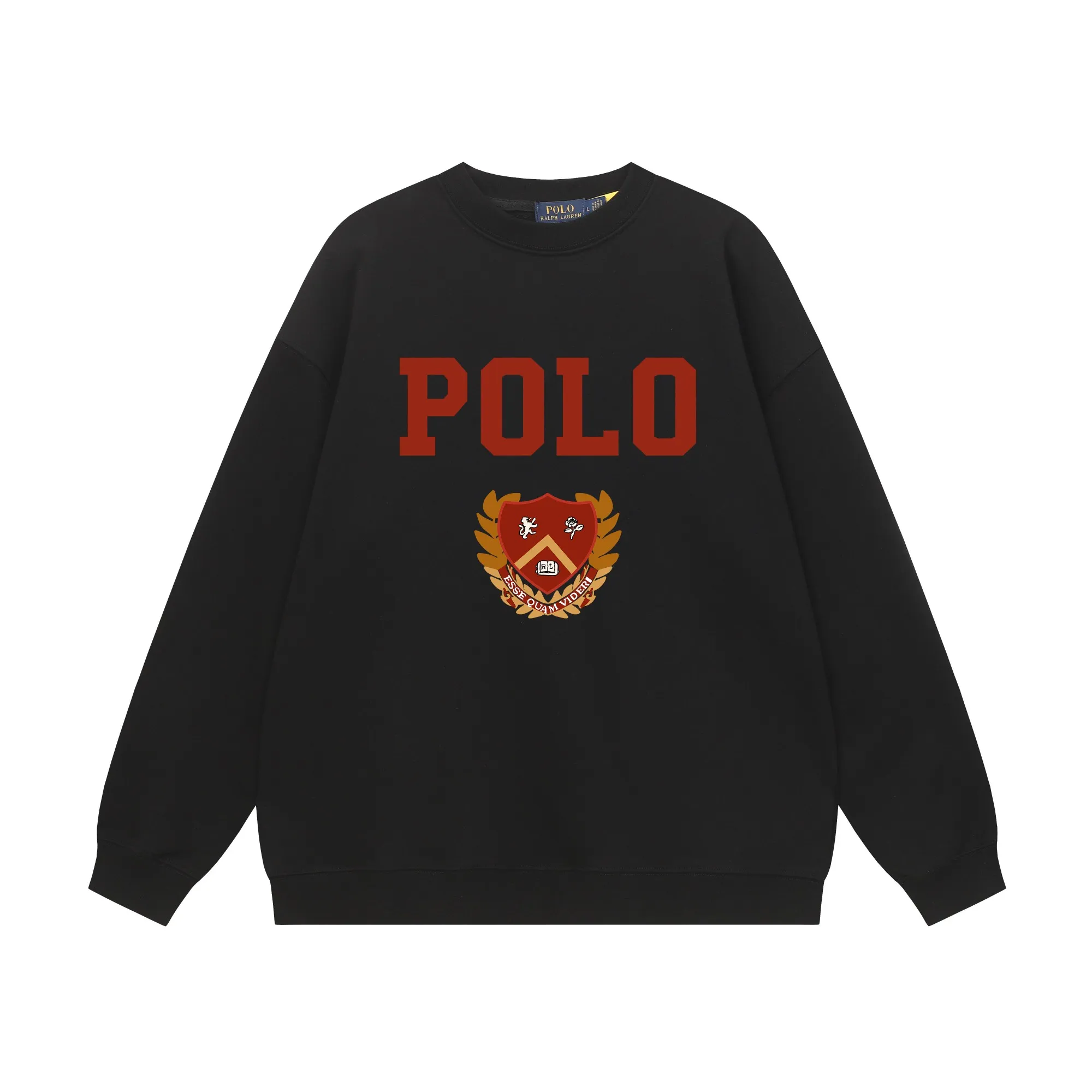 P200 Long-term stock] RalphLauren/Ralph Lauren 2025 autumn and winter new bear letter print 420g heavy large terry sweatshirt Ralph Lauren's age-reducing item, the coat fabric is made of 85% cotton ➕15% polyester, which not only retains the softness, comfort and breathability of cotton, but also adds the wear resistance and wrinkle resistance of polyester fiber, making the clothes more durable and easy to care for. Even in slightly cooler weather, you won't feel stuffy when wearing it. This kind of fabric has a natural crisp feel and is not easy to pill or deform. The bear on the chest is printed with English letters. It is full of color, full of three-dimensionality, and lifelike, adding a bit of liveliness and interest to the whole sweatshirt. There is no pressure to dress, regardless of age or gender. Complete accessories! Color: black, white, navy blue, light floral gray Size: M-L-XL-XXL